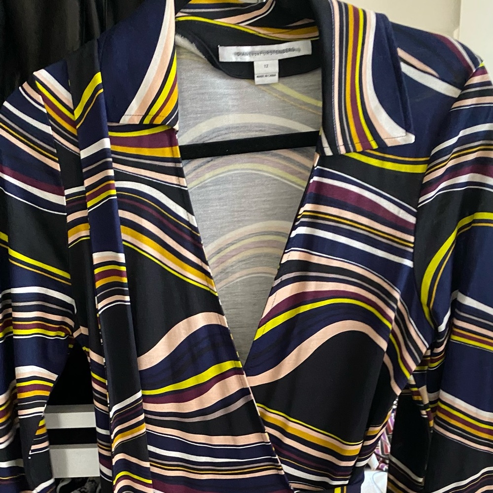 Brand New Iconic DVF Printed Wrap Dress